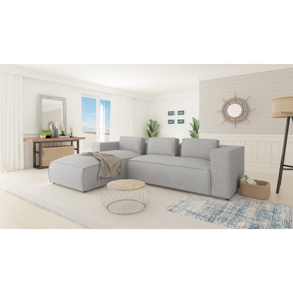 Zipcode Design Modern Corner Chaise Sofa Labene Wayfair.ie